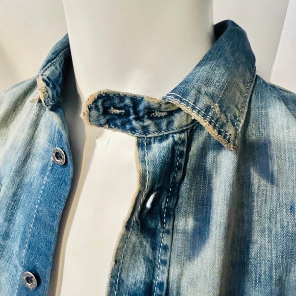 Diesel Distressed Denim L/S Shirt - Picture 5 of 12